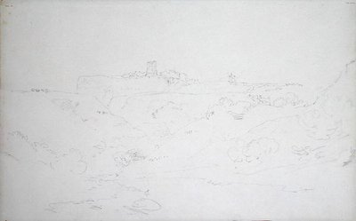 Scarborough Castle, ca 1801 (penna på papper) av Joseph Mallord William Turner