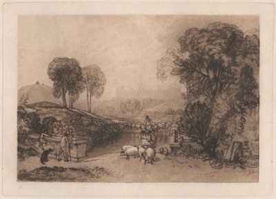 Fårtvätt, Windsor av Joseph Mallord William Turner