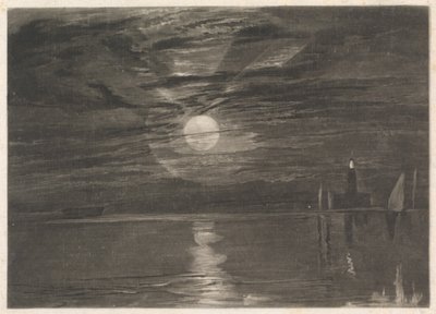Shields fyr av Joseph Mallord William Turner