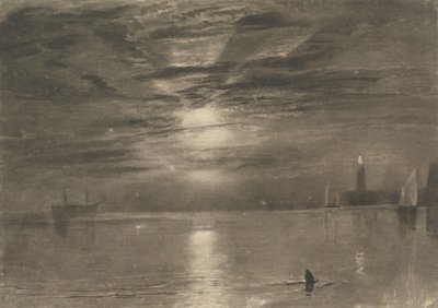 Shields fyr av Joseph Mallord William Turner