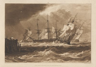 Fartyg i en bris av Joseph Mallord William Turner