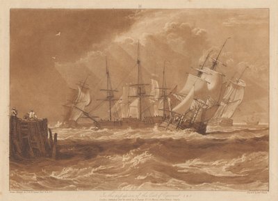 Fartyg i en bris av Joseph Mallord William Turner