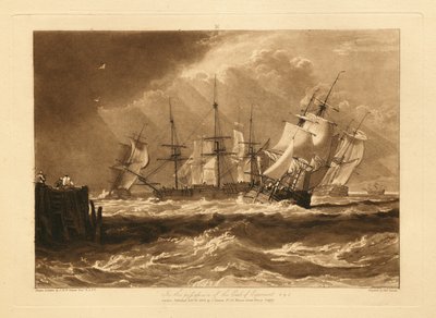Fartyg i en bris av Joseph Mallord William Turner
