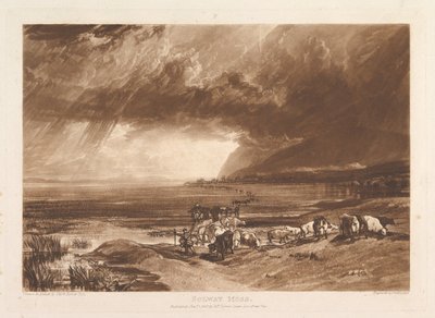 Solway Moss Liber Studiorum, del XI, skylt 52, 1 januari 1816. av Joseph Mallord William Turner