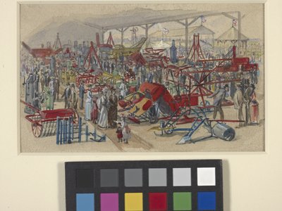 State Fair (akvarell över penna på benvitt papper) av Joseph Mallord William Turner