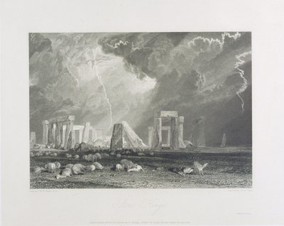 Stone Henge, 1829 (etsning och gravyr) av Joseph Mallord William Turner