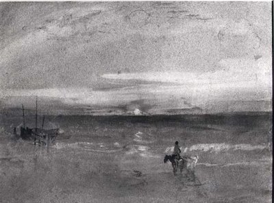 Solnedgång (akvarell) (s/v foto) av Joseph Mallord William Turner