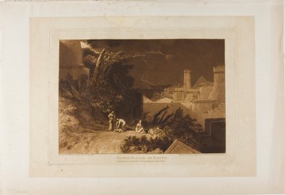 Egyptens tionde plåga, skylt 61 från Liber Studiorum av Joseph Mallord William Turner