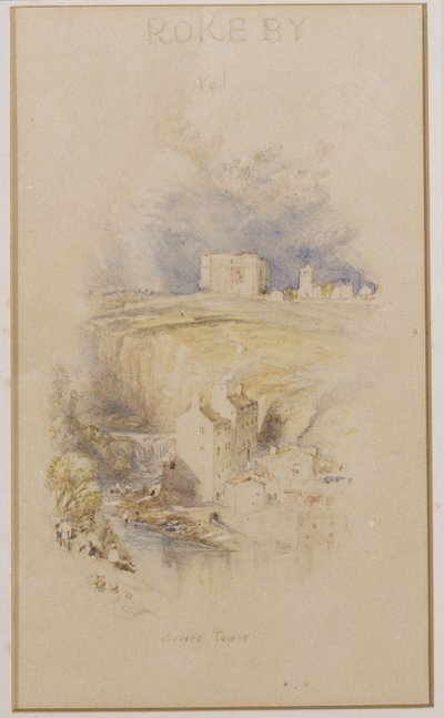 Bowes Tower, ca 1833 av Joseph Mallord William Turner