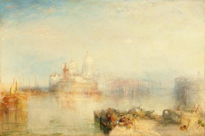 Dogana och Santa Maria della Salute, Venedig av Joseph Mallord William Turner
