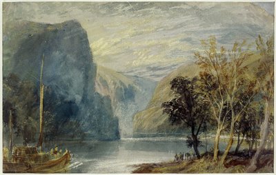 Lorelei-klippan, 1817 av Joseph Mallord William Turner