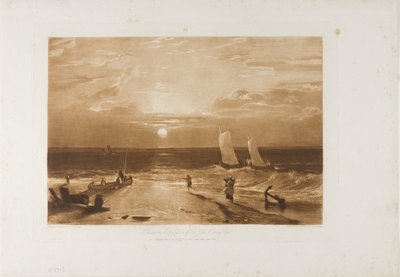 The Midmay Sea-Piece, tallrik 40 från LIber Studiorum av Joseph Mallord William Turner