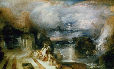 Avsked mellan hjälten och Leander av Joseph Mallord William Turner