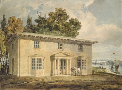 The Penrhyn Arms vid Port Penrhyn, ca. 1797 - 1798 (akvarell med penna och brunt bläck) av Joseph Mallord William Turner