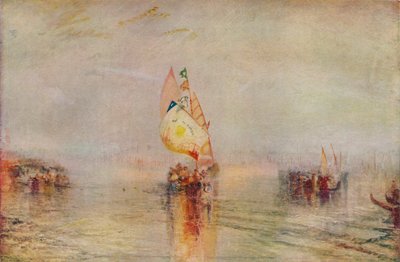 The Sun of Venice Going to Sea, utställd 1843, 1937 av Joseph Mallord William Turner