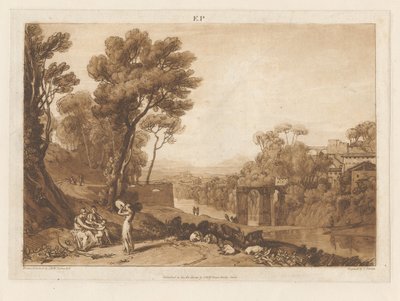 Kvinnan och tamburinen av Joseph Mallord William Turner