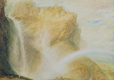 Upper Falls of the Reichenbach (akvarell på papper) av Joseph Mallord William Turner