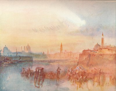 Venedig: Hälsningen från S. Giorgio Maggiore, 1909 av Joseph Mallord William Turner