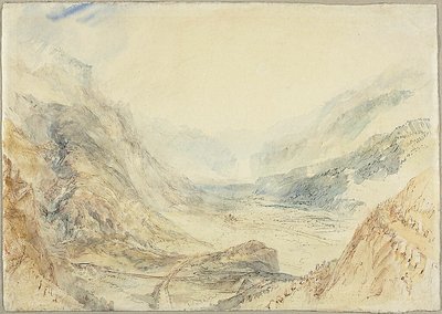 Utsikt i S:t Gotthardpasset, Schweiz av Joseph Mallord William Turner