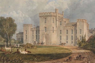 Utsikt över Hampton Court i Herefordshire, sett från nordväst av Joseph Mallord William Turner