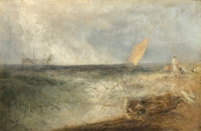 Utsikt från Margate, kväll, ca 1840 av Joseph Mallord William Turner