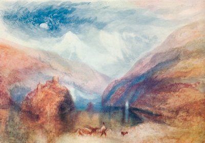 Utsikt över Brienzsjön, 1800-talet, 1910 av Joseph Mallord William Turner