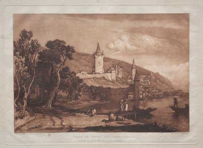 Staden Thun av Joseph Mallord William Turner