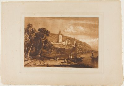 Ville de Thun, skylt 59 från Studieboken av Joseph Mallord William Turner
