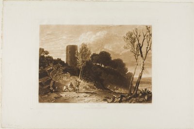 Winchelsea, Sussex, skylt 42 från Book of Studies av Joseph Mallord William Turner