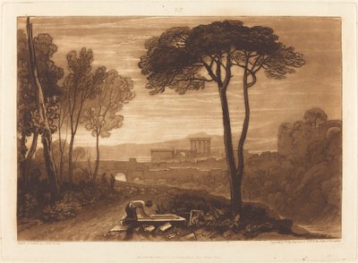 Scen i Campagna av Joseph Mallord William Turner and William Say