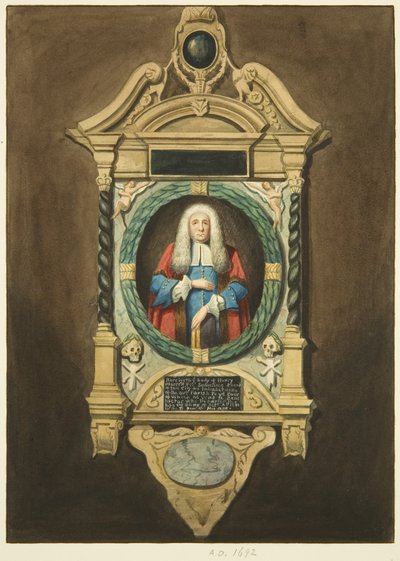 Monument av Henry Merrett i St Philip