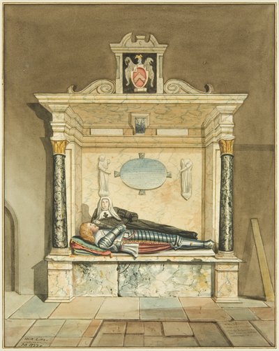Monument of Lady Throckmorton i St Mark
