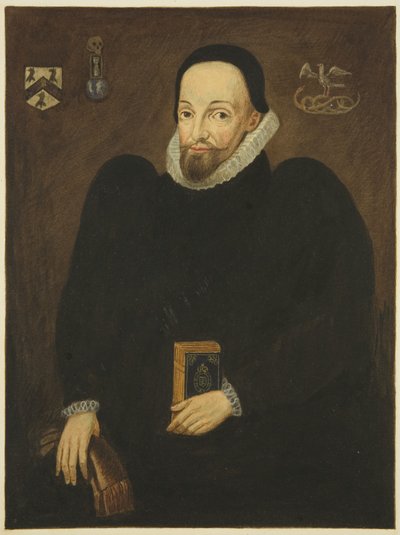 Porträtt i Council House av Dr Thomas White (penna och akvarell på papper) av Joseph Manning
