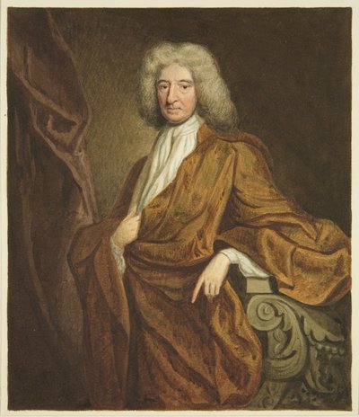 Porträtt i Council House of Edward Colston (penna och akvarell på papper) av Joseph Manning