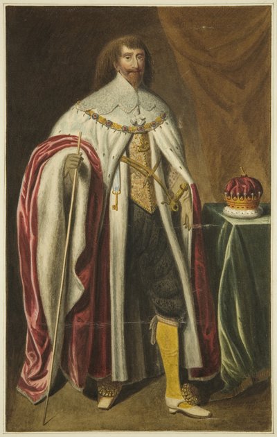 Porträtt i Council House av Earl of Pembroke (penna och akvarell på papper) av Joseph Manning