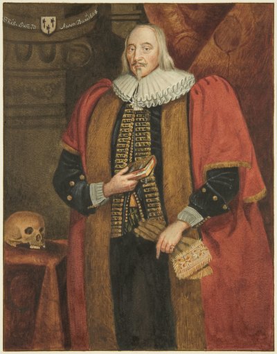Porträtt i Council House av Henry Gibbs, borgmästare i Bristol (akvarell på papper) av Joseph Manning