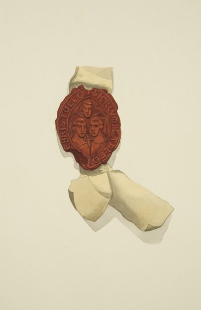 Seal of the Calendaries of Bristol (akvarell på papper) av Joseph Manning