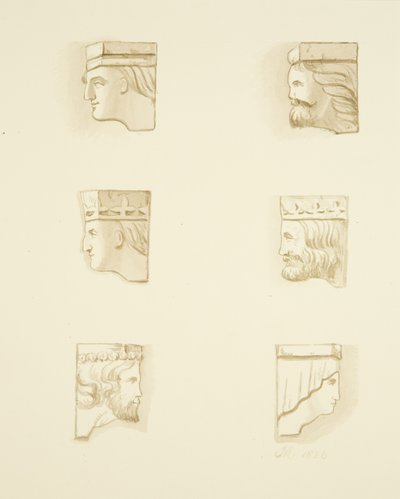 Sex Corbels in Roof of St James