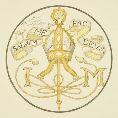 Målat glas från Canynges kapell (akvarell på papper) av Joseph Manning