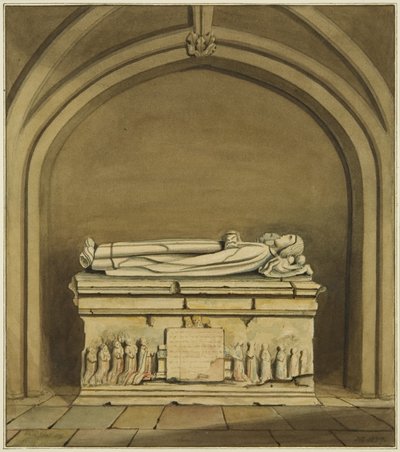 Tomb av Thomas Rowley och hans fru i kryptan i St John