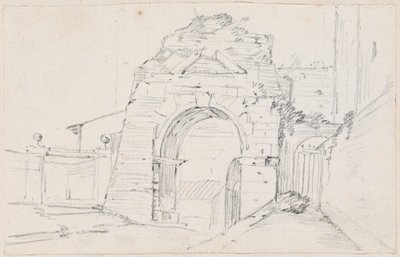 Drusus båge nära Appian Way av Joseph Marie Vien