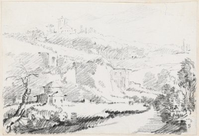 Landskap i Alban Hills av Joseph Marie Vien