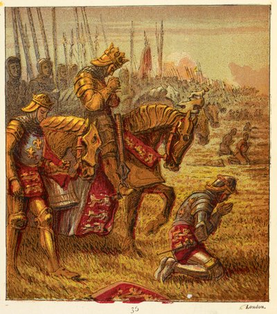 The Wars of the Roses, illustration från "Pictures of English History..." av Joseph Martin Kronheim