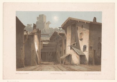 Utsikt över Bad Ragaz Hof-Ragatz kanton St. Gallen (titel på objekt) av Joseph Maximilian Kolb