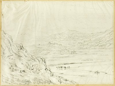 Town och Castle of Hay av Joseph Murray Ince