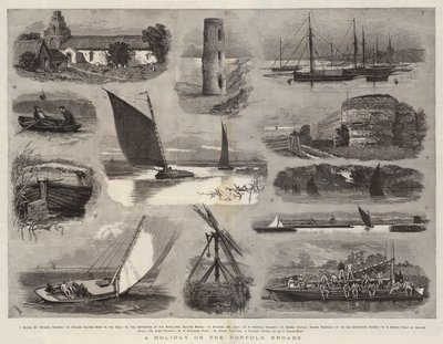 O se Aso malolo i luga o le Norfolk Broads na swed av Joseph Nash