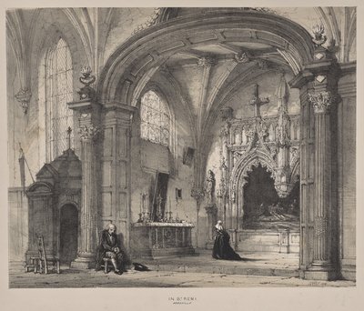 Medeltidens arkitektur: I St. Remi, Abbeville av Joseph Nash