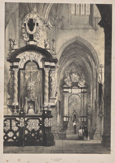 Medeltidens arkitektur: St. Andre, Antwerpen av Joseph Nash