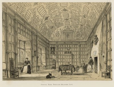 Salongen, Boughton-Malherbe, Kent av Joseph Nash