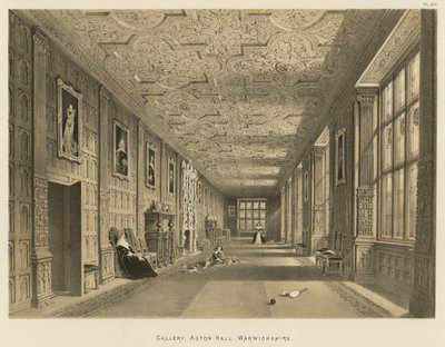 Galleri, Aston Hall, Warwickshire av Joseph Nash